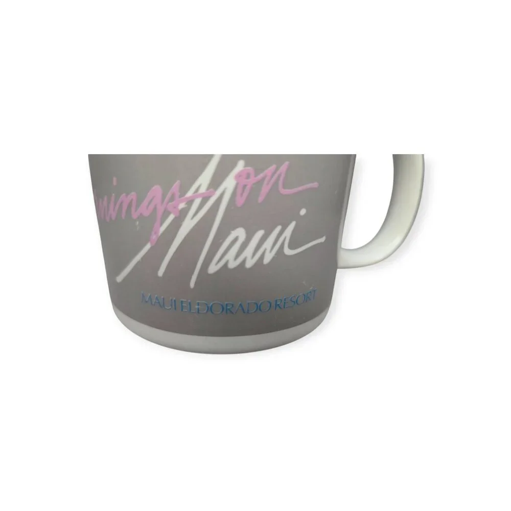 Vintage Mornings on Maui-Maui El Dorado Resort Ceramic Mug